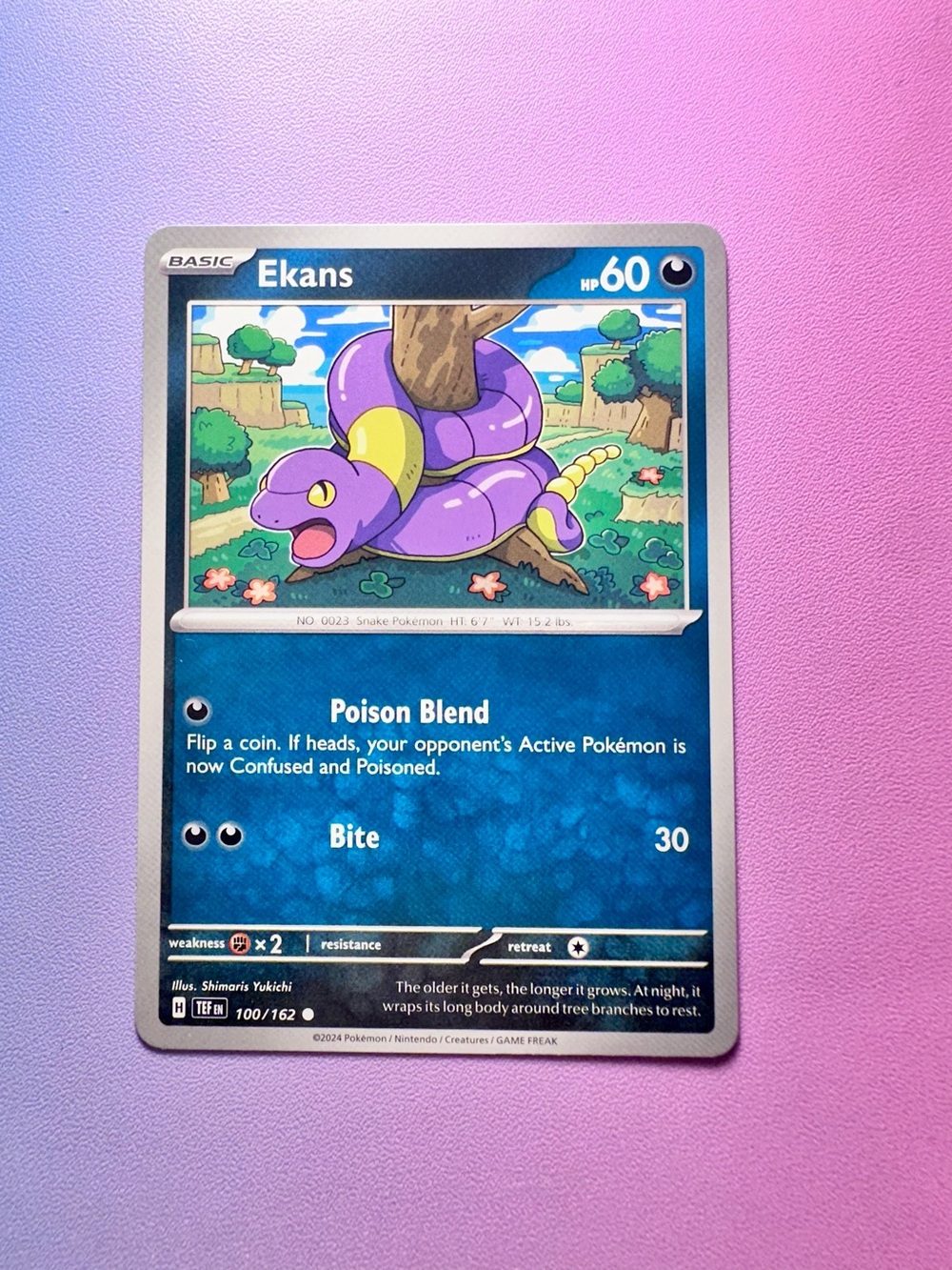 ekans - 100/162 (common) — pokémon: temporal forces